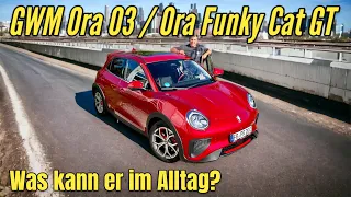 GWM Ora 03 / ORA Funky Cat GT: Lädt langsam, spricht viel. China-Elektroauto im Alltags-Test