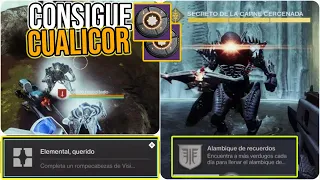 CONSIGUE CUALICOR y la misión *ALAMBIQUE DE RECUERDOS* FYNCH - TRIUNFO ELEMENTAL QUERIDO Destiny 2