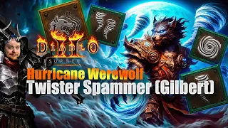 D2R My Fav Builds - Hurricane Werewolf, Twister Spammer (Gilbert)