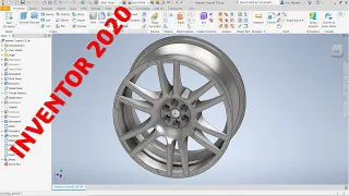 Inventor 2020 Tutorial #152 | Wheel Rim 3D Design in Inventor