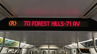 BMT Broadway Local: R160B Alstom (R) Train [Bay Ridge-95 St to Forest Hills-71 Av #2]