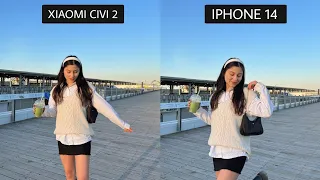 Xiaomi Civi 2 Vs Iphone 14 | Camera Test