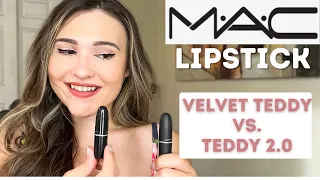 NEW MAC LIPSTICK SHADE - VELVET TEDDY VS. TEDDY 2.0 - What's the difference?