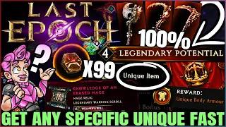 Last Epoch - ULTIMATE Gear Secrets - Get ANY Specific Unique Item FAST & EASY - Best Farm Guide!