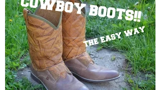 DIY COWBOY BOOTS!! - F*ck The System Style...