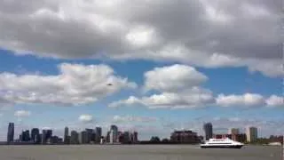 Space Shuttle Enterprise over New York City