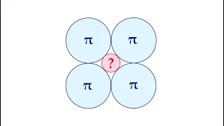 Найдите площадь круга на рисунке, если площади других кругов равны π
