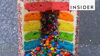 Colorful Piñata Cakes Explode with Sprinkles