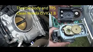 Honda Civic VIII IX 1.8  FULL Throttle Body  + TPS Sensor + "IAC"  Cleaning R18A