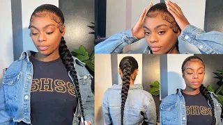 Braided Frontal Ponytail | Beginner Friendly | Frontal Ponytail | Fluffly Baby Hairs