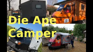 Ape 50 als Camper was ist möglich ?