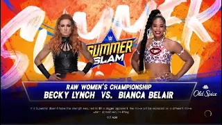 WWE 2K22: Bianca Belair Vs Becky Lynch For Raw Women's Championship: SummerSlam '22
