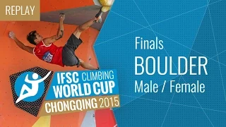 IFSC Climbing World Cup Chongqing 2015 - Bouldering - Finals - Male/Female