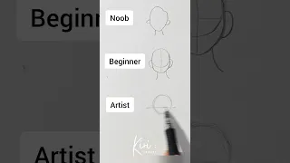 How to draw a head - Noob vs Beginner vs Artist #howtodrawanime #howtodraw