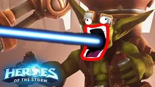 Gazlowe LAZER BARRAGE ONLINE! | Heroes of the Storm (Hots) Gazlowe Gameplay