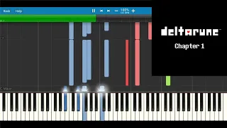 DELTARUNE Chapter 1 OST - Quiet Autumn (Synthesia Piano Tutorial)