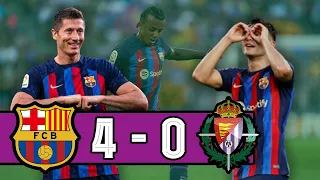 5 Headlines from Barcelona's 4-0 Win vs. Real Valladolid | Lewandowski Brace and Kounde's Debut