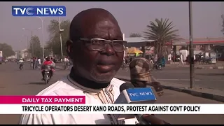 Tricycle Operators Desert Kano Roads, Protest  Against Govt Daily Tax Payment