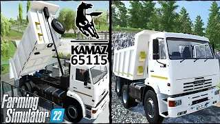 Farming Simulator 22 PC Mods in Action `| Kamaz 65115 Dump Truck