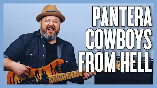 Pantera Cowboys From Hell Guitar Lesson + Tutorial