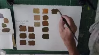 Colour mixing watercolour How to mix colourful browns