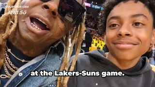 Lil Wayne Mic'd Up For Lakers-Suns Game