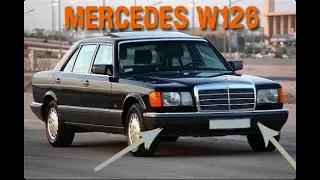 Mercedes Benz W126 - Desmontar el paragolpe delantero tutorial