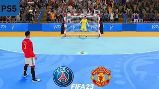 FIFA 23 | PSG vs. Man United | Penalty Shootout Futsal | Messi vs Ronaldo | PS5