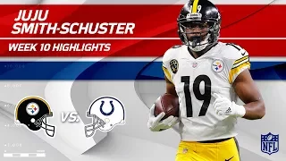 JuJu Smith-Schuster's 5 Catches, 97 Yards & 1 TD vs. Indy! | Steelers vs. Colts | Wk 10 Player HLs