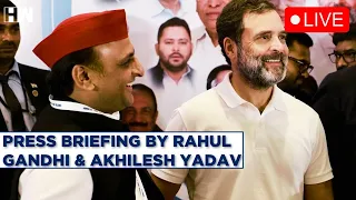 Live: Congress MP Rahul Gandhi addresses joint PC with SP chief Akhilesh Yadav