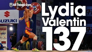 Lydia Valentin (75kg, Spain) 137kg Clean & Jerk 2017 European Weightlifting Championships