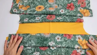 Forget complicated sewing way | Tips to sew 2 layers blouse 2 times faster