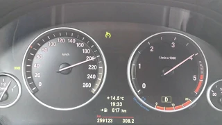 BMW F10 520d Stage 1 , closed area acceleration 40-210 km/h