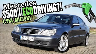 2004 Mercedes S500 W220 - Sprawdzamy NAJNIŻSZE zużycie paliwa w mieście.