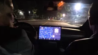 Tesla Model 3 test ride