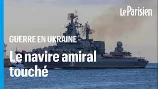 Ukraine : le croiseur Moskva, vaisseau amiral de la flotte russe, touché par des tirs