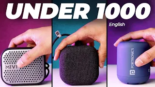BEST Bluetooth Speakers Under 1000 in India 2023⚡️REAL-TIME TESTED!! Sound, Bass, Bluetooth!!