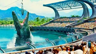 Jurassic World - Mosasaurus Feeding Show Scene (2015) Movie Clips - 8K Movie