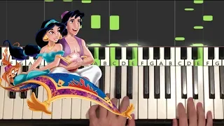 Aladdin - A Whole New World (Piano Tutorial Lesson)