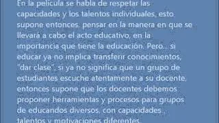 La educación prohibida - Reflexión