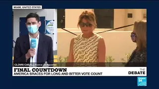 US Election Day:  Melania Trump casts her vote near Florida resort