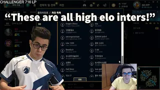 TFBlade Is Mad After Being Inted And Shows His Korean SoloQ Block List!!