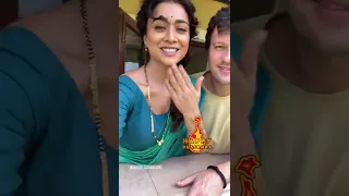 Shriya Saran with her Husband Wishes Happy Dasara to Everyone Latest Video