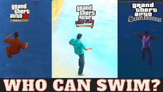 Gta Trilogy Definitive Edition -  Can Tommy, CJ and Claude Swim?