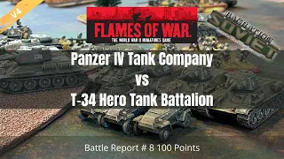 Germans vs Soviets Bagration Flames of War V4 Battle Report #8 100 Points