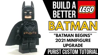 HOW TO Build a Better LEGO BATMAN Minifig (Batman Begins Upgrade)