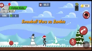 Snowball War !!  Stickman Zombie Shooter Dailymission (game by aurecas)