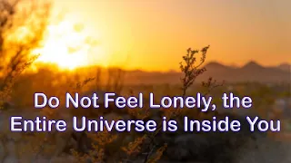 Do Not Feel Lonely The Entire Universe is Inside You - Rumi