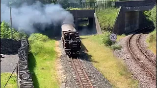 Ffestiniog Railway No.10 ‘Merddin Emrys’ Powers through the Blaenau Bridges