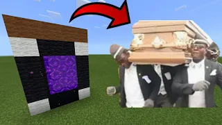 How To Make A Portal To The Coffin Dance Meme In Minecraft!